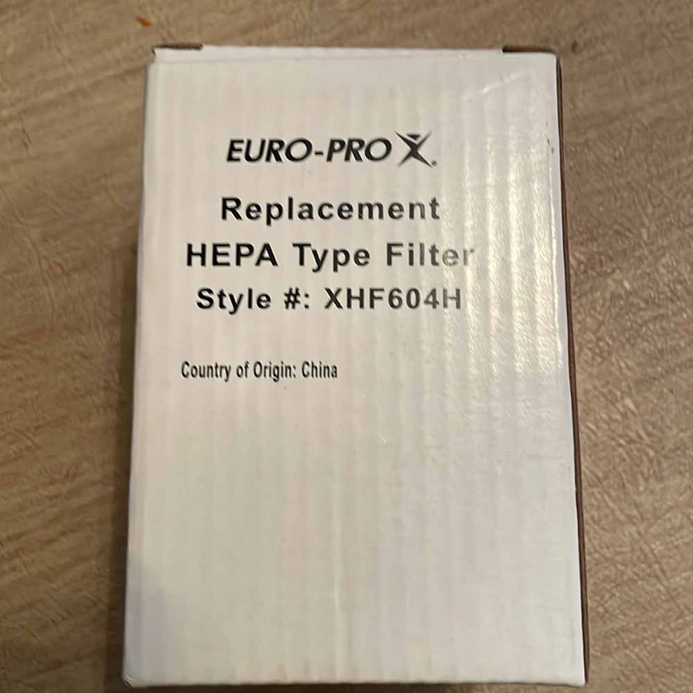 Euro-Pro Replacement HEPA filter Style #XHF604H